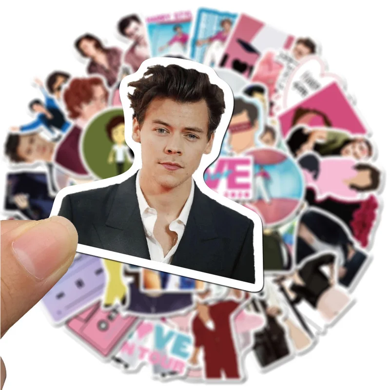 10/30/50pcs Edward Styles Stickers Stationery Waterproof PVC Sticker Skateboard Luggage Laptop Graffiti Kids Classic Toy Sticker