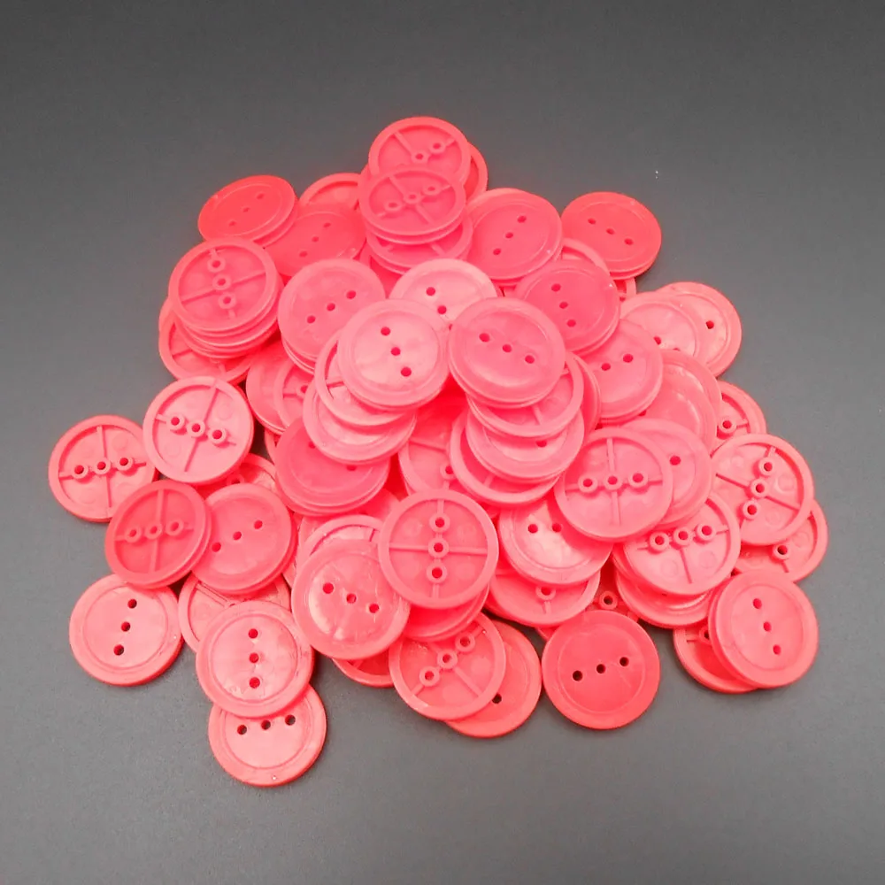 100Pcs 24MM Plastic Pulley Gear Model Motor Wheels Outer Dia. 24mm Shaft Inner Dia. 2mm Hole 1.95MM 2.05MM 242AB Red NEW *FD009