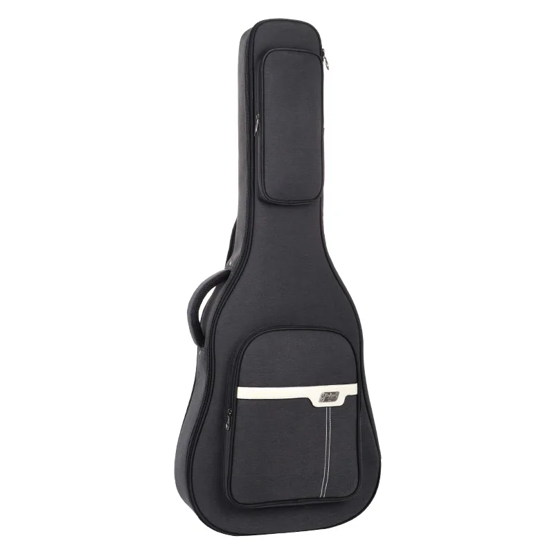 Black Guitar Bag 40 /41 inch Wearable Guitar Backpack 36 /38 Folk Classical Thickened Waterproof Oxford Bass Case