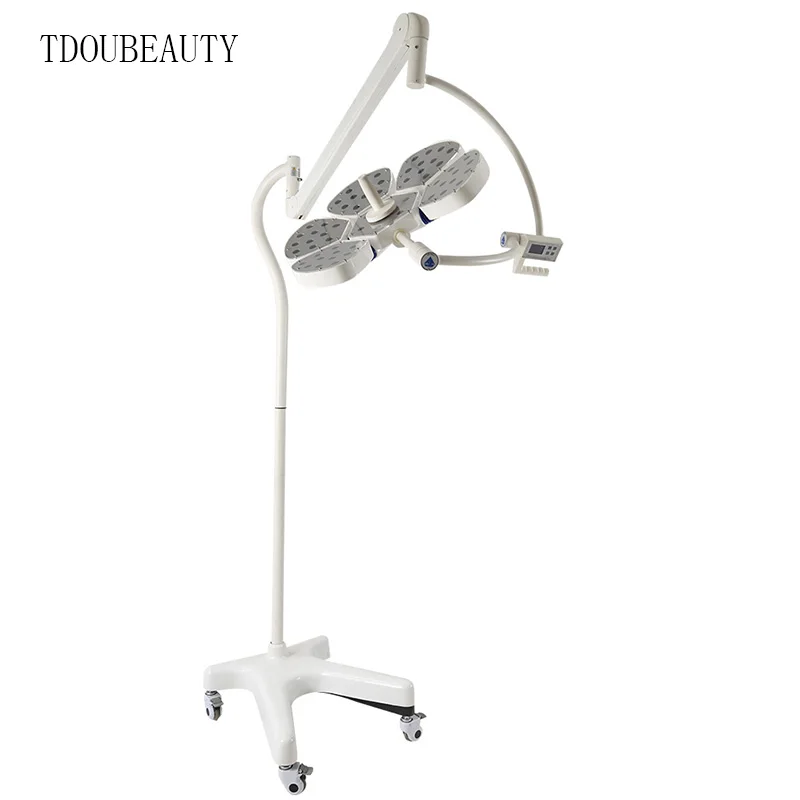 Chirurgische schaduwloze lamp Microcosmetische tandheelkunde Huisdier Medische verticale mobiele chirurgische lamp (AC / 90V-230V)