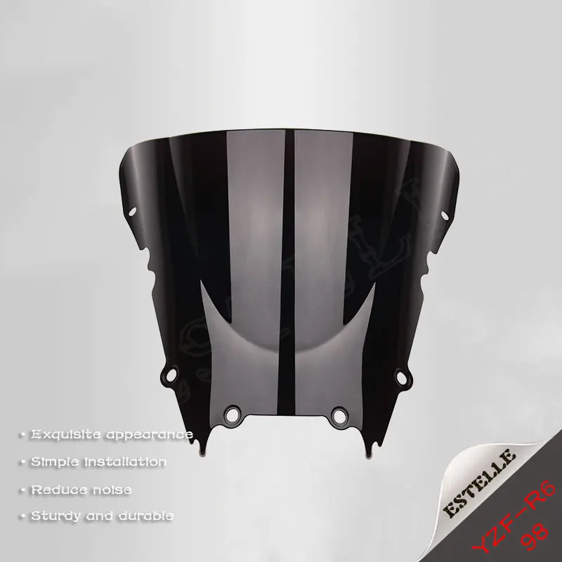 For Yamaha YZF-R6 YZF R6  motorcycle windshield front High Quality ABS Plastic YZF R6 1998 1999 2000 2001 2002  wind deflector