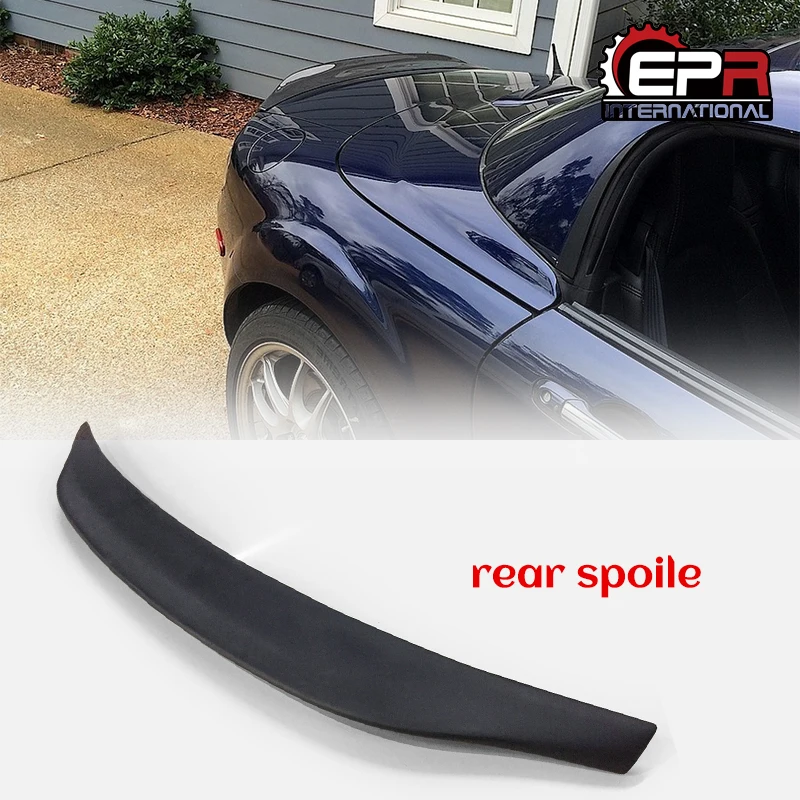 FRP Unpainted Wing Lip For Mazda MX5 NC NCEC Roster Miata EPA Type 3 Rear Spoiler (PRHT Hard Top Only) Body Kit Tuning