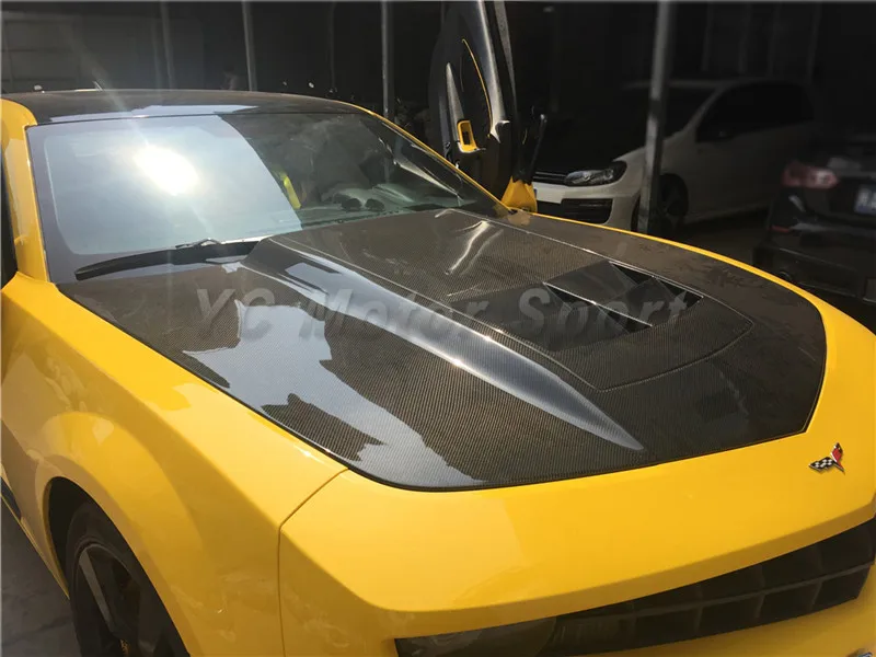 Car Accessories Fiber Glass FRP Hood Bonnet Fit For 2010-2014 Camaro ZL1-Style Hood Car-styling