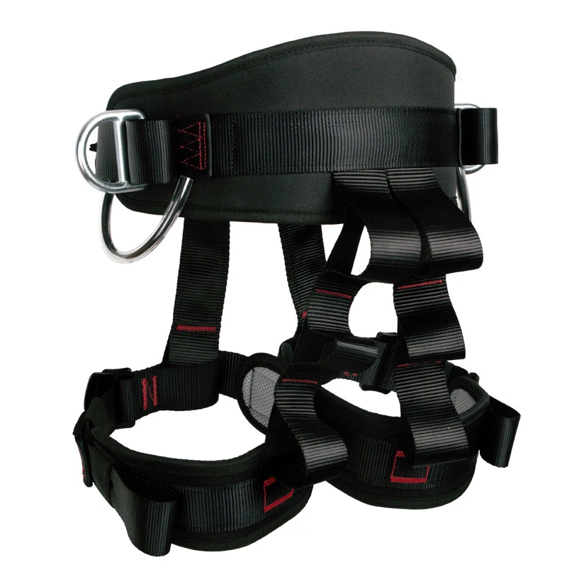 Imagem -04 - Outdoor Rock Climbing Half Body Harness Camping Cinto de Segurança Outdoor Expand Training Equipamento de Sobrevivência Equipamento de Proteção 25kn