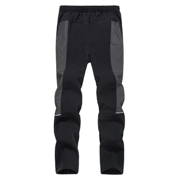 Thick cycling pants men&#x27;s and women&#x27;s autumn/winter fleece outdoor bicycle reflective riding pants