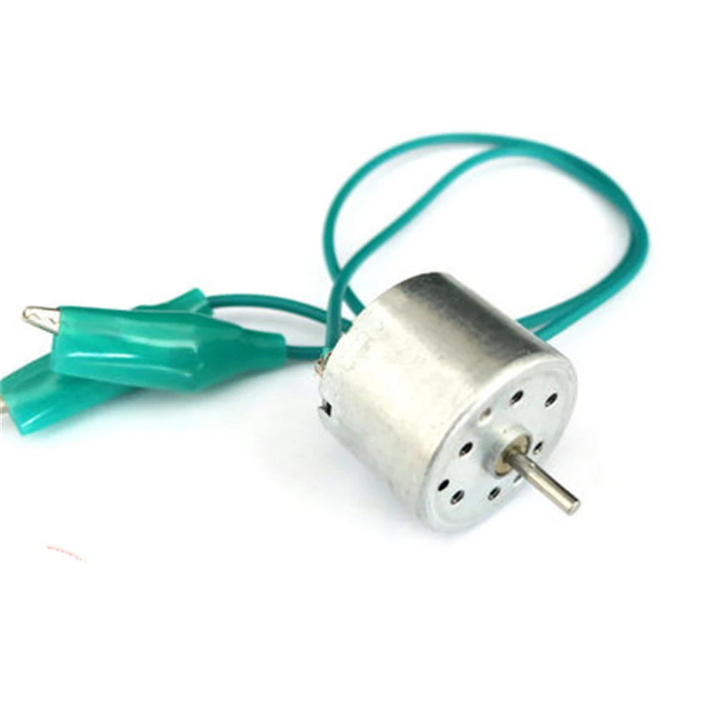 5pcs DC Motor 310 Alligator Clip Line Solar Motor 3V 6V 4000rpm 7000rpm High Speed Electric DIY Micro Engine Toys Fan Boat Car