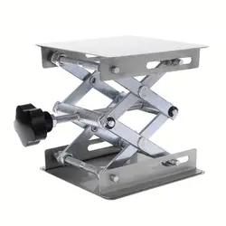 Stainless Steel Scientific Experiment Laboratory Lifting Platform Stand Rack Scissor Table Lab Lifter 100x100mm