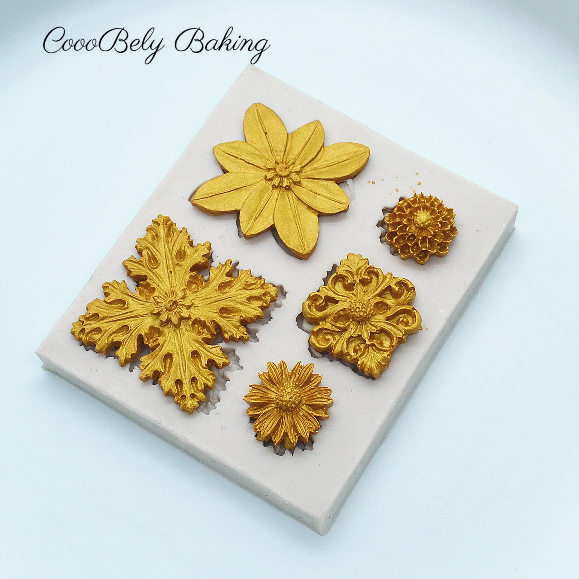 Flowers Silicone Fondant Molds For Baking Resin Molds Kitchen Baking Accessories ,Cake Pastry Tools Cake Decorating Tools