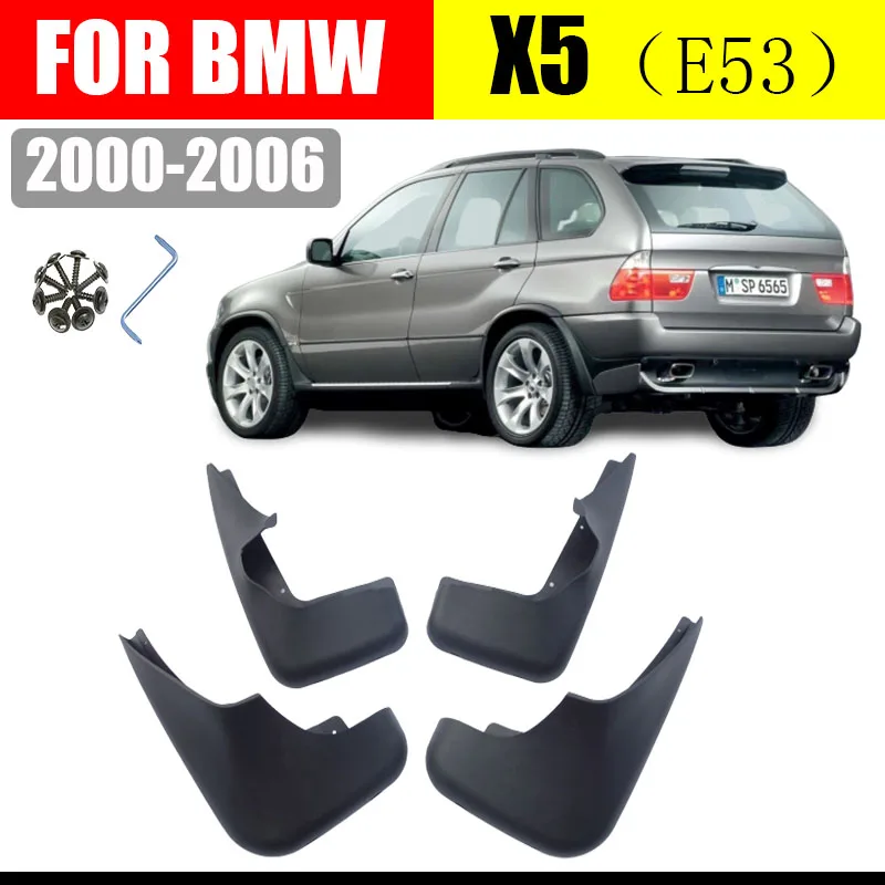 1999-2006 For BMW X5 E53 Mudguards Fender Mud Flap Guard Splash Mudflaps Car Accessories MudguardAuto Styline Front Rear 4pcs