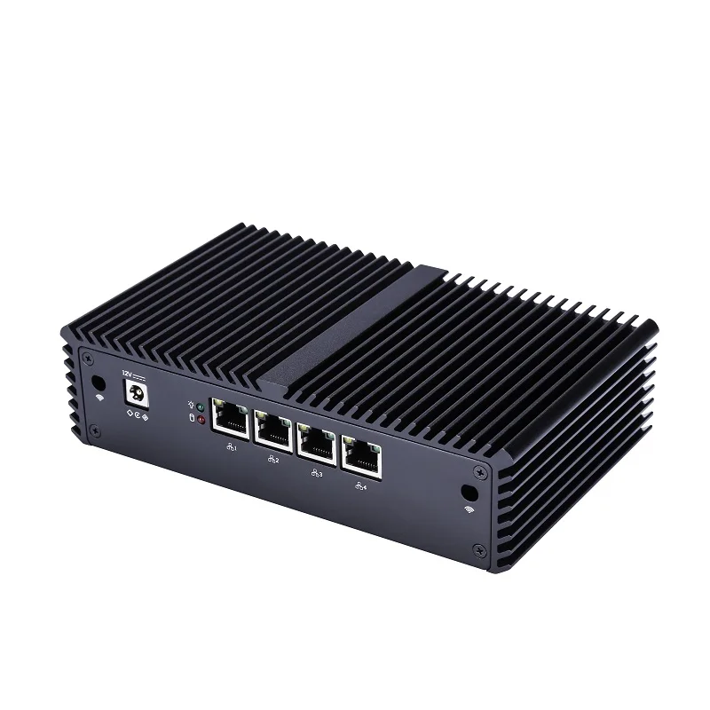 Free Shipping 4 Gigabit Lan Firewall Core I3 I5 I7 Ubuntu Fanless Destkop Mini PC,Support AES NI.