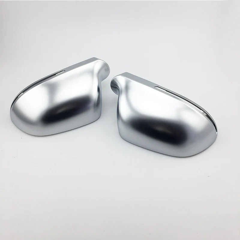 1 Pair of Matte Chrome Rearview Mirror Cover Protection Cap Car Styling Car Mirror Cover For Audi B8 A3 A4 A5 A6 S4 RS4 S6 RS6