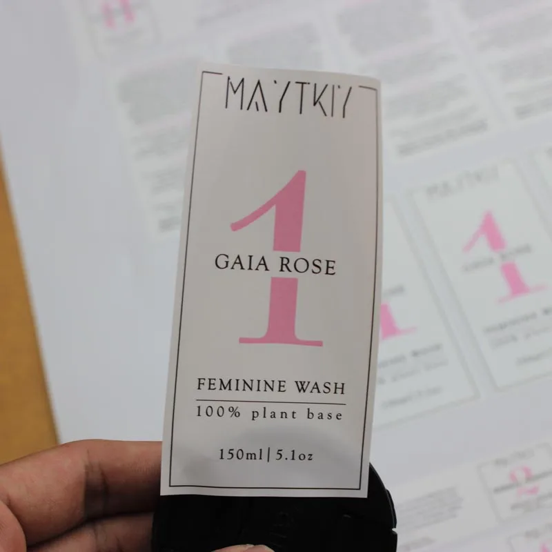 Aangepaste zeefdruk nylon zorg labels