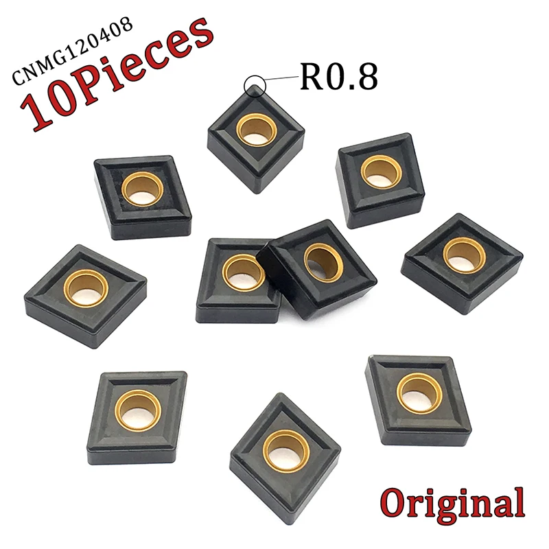 

10PCS CNMG120408 KC3115 Carbide Inserts High Quality Blade CNMG 120408 External Turning Tool CNC Lathe Cutter Tool For Cast Iron