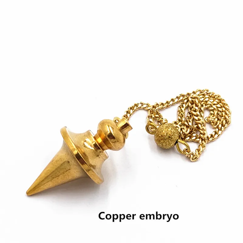 سونغلونغ البندول شفاء الهرم الروحي الريكي البندول ل إسقاط النحاس Meatl دلايات قلادة شقرا تميمة