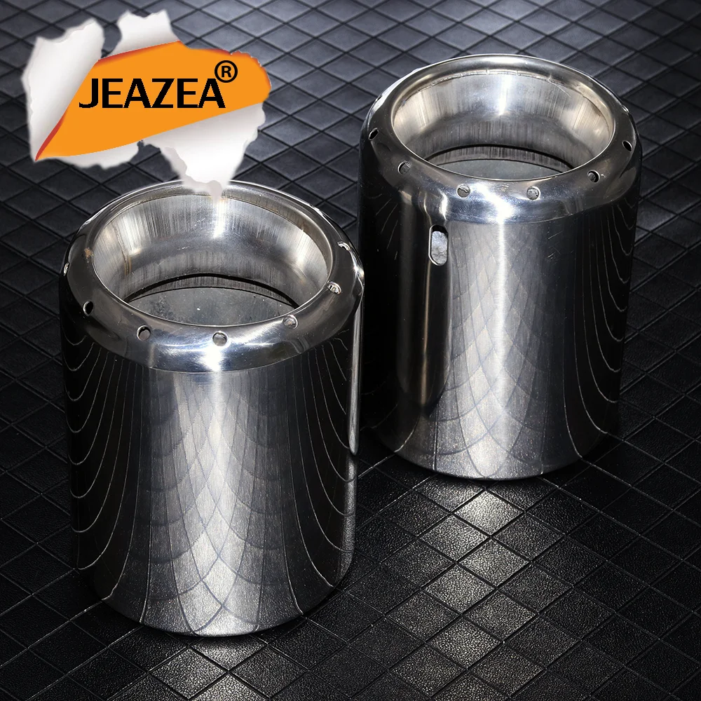 JEAZEA 2Pcs Stainless Steel Car Rear Exhaust Tail Muffler Tip Pipe For Mazda 6 ATENZA 2009 2010 2011 2012 2013 2014 Mazda CX-5