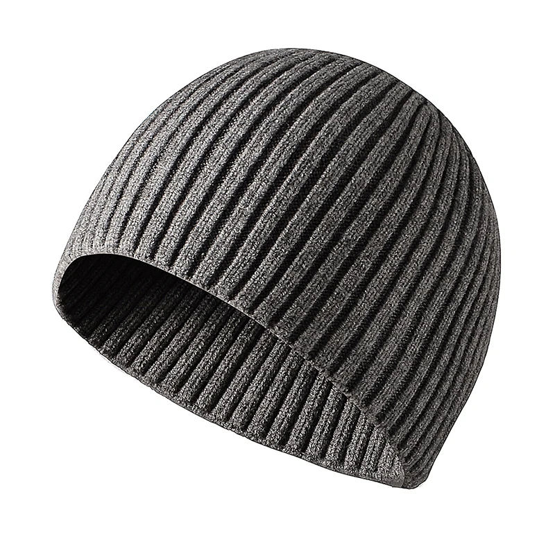 CAMOLAND nowa czapka zimowa męska jednokolorowa czapka z dzianiny czapka ciepła wygodna czapka Outdoor Casual Skullcap miękka czapka z daszkiem