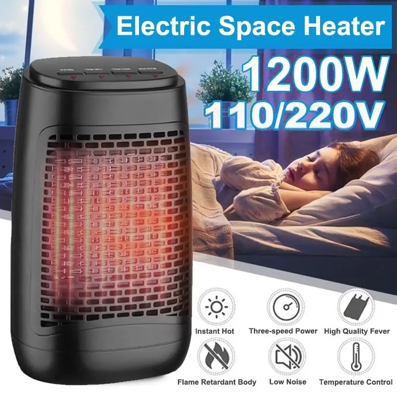 Portable Electric Heaters Shaking his head Quiet Desktop Household Handy Heating Stove Radiator PTC ceramic Warmer Machine