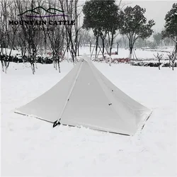 Single Person Ultralight Rodless Pyramid Tent Waterproof 4 Season Camping Hiking Travel Tent Outdoor Awnings Sun Shlelter Tent