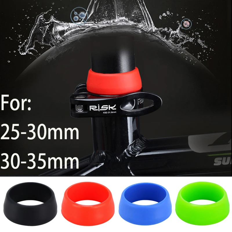 Mountain Bike Seat Post Rubber Ring Dust Cover Cycling Silicone Waterproof MTB Road Bicycle Seatpost Silica gel Protective Case