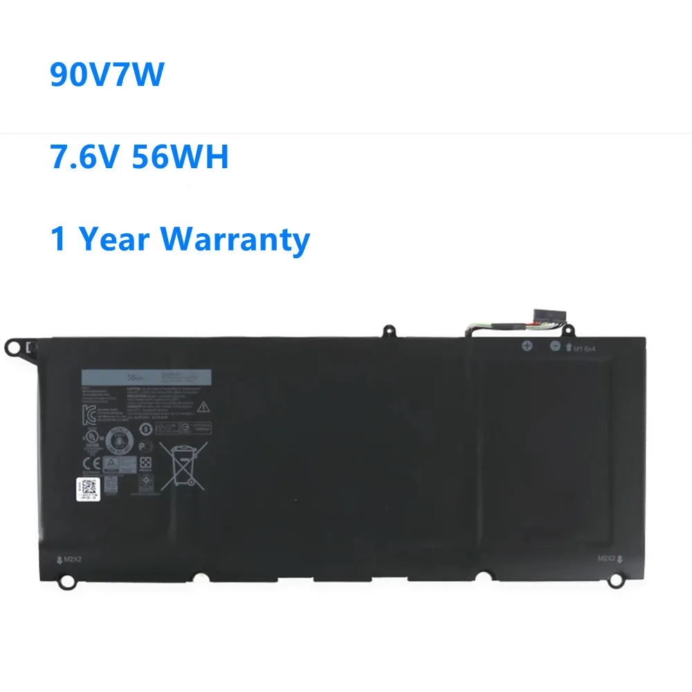 

090V7W JHXPY JD25G Laptop Battery For Dell XPS 13 9343 XPS13 9350 13D-9343 P54G 0N7T6 DIN02 0DRRP RWT1R 90V7W 7.6V 56Wh/7300mAh