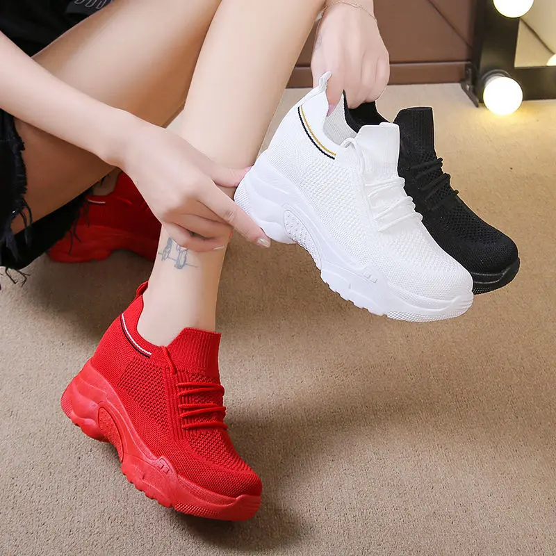 Tenis Feminino 2022 Breathable Women Tennis Shoes Lace Up Sport Gym Athletic Jogging Light Red Shoes Female Sneakers Zapatillas