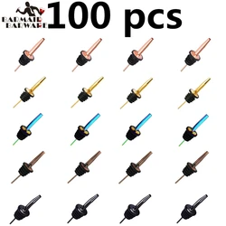 100pcs Wine Bottle Pourer Stopper Stainless Steel Wine Liquor Spirit Pourer Free Flow Wine Bottle Pour Spout Stopper Bar Tool