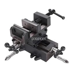 3-inch Precision Cross Vise Heavy Duty Vise Two-way Mobile Vise Work Bench Drilling and Milling Machine Special Cross Pliers