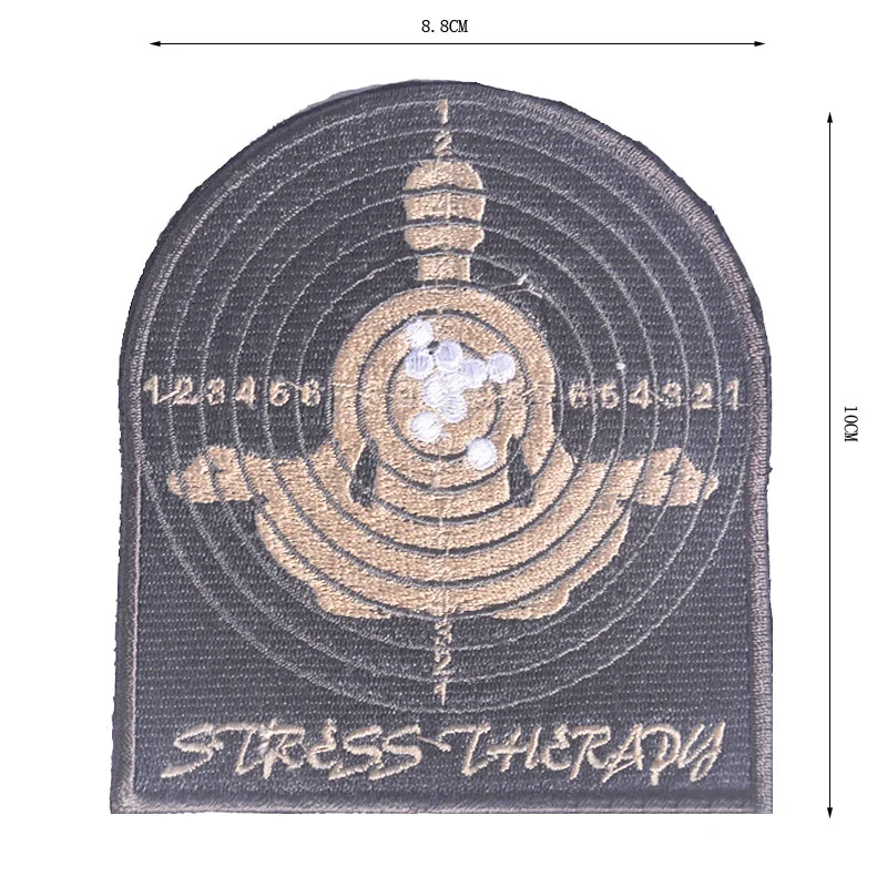 STRESS THERAPY US  ISAF Embroidered Patch ARMY GROUP Stress Therady Patch Tactical Applique Emblem Badges Patch