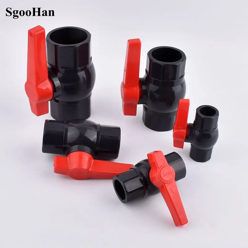 I.D 20mm-110mm UPVC side Handle Thicken Simple Ball valve Water Pipe Connector Garden irrigation Controller Valve