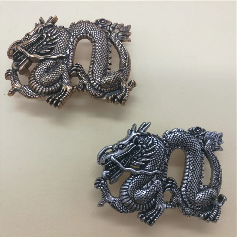 

Dragon buckle new luxury designer alloy smooth buckle plate buckle belt buckle men's animal retro 3D dragon denim belt buckle