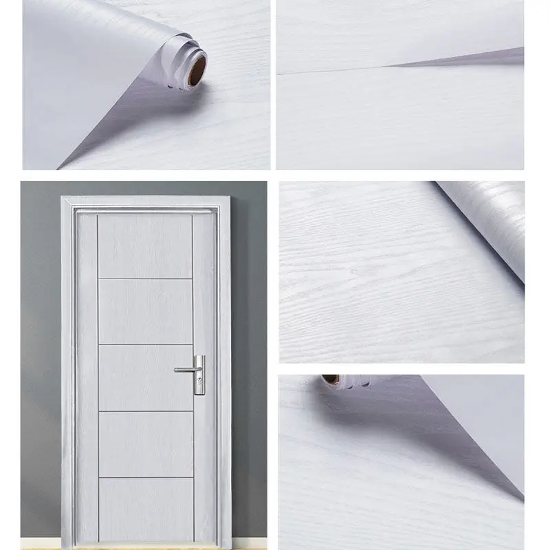 Papel de Contacto autoadhesivo de estilo de patrón de madera de vinilo, mejora de puertas y muebles usados, armario de escritorio, decoración europea