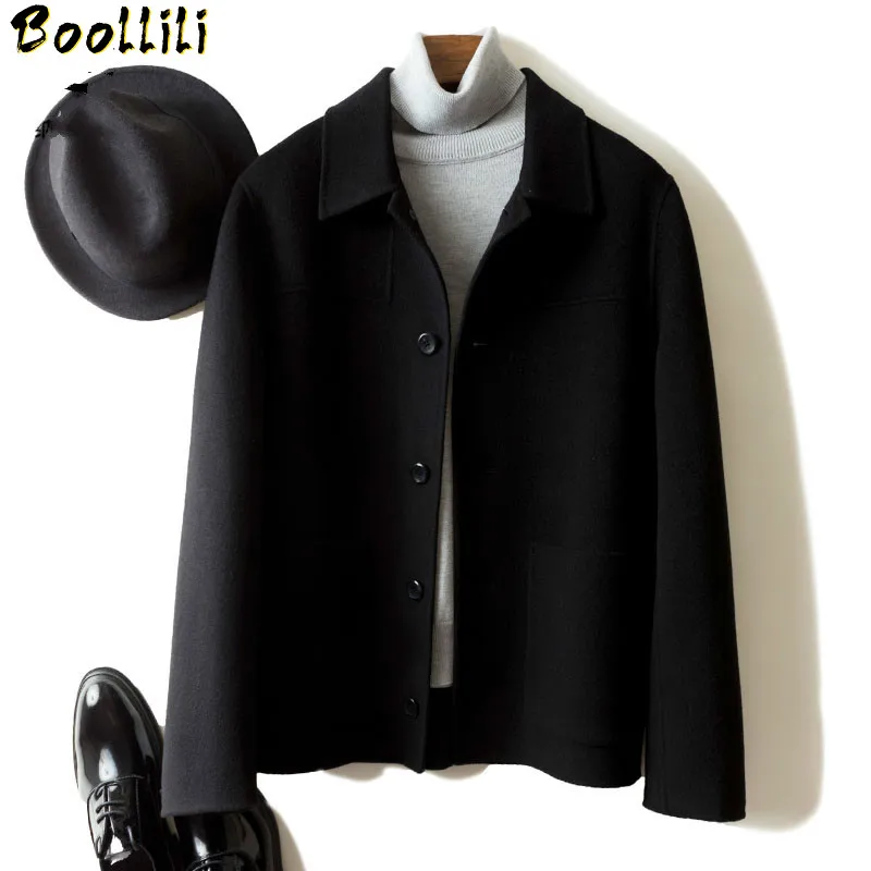 

Wool Boollili Men's Jacket 2023 Spring Cashmere Jacket Men Overcoat Clothes Korean Mens Coats and Jackets Casaco Masculino KJ