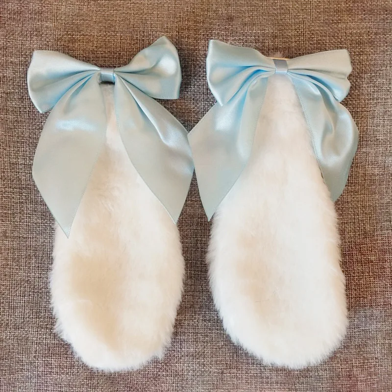 2Pcs Japanse Konijn Bunny Oren Hoofdband Kawaii Anime Cosplay Bandana Halloween Party Kostuum Accessoires