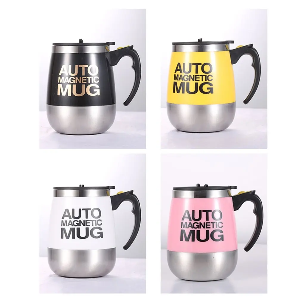 Automatic Self Stirring Magnetic Mug USB Rechargeable Stainless Steel Coffee Milk Mixing Cup Blender Smart Mixer Thermal Cups