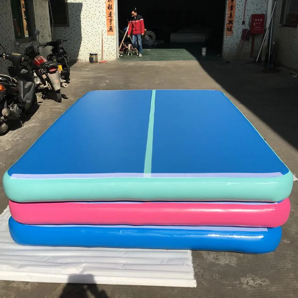 Free Shipping 1x1m,2x2m,3x3m,Thick 20cm Inflatable Air Track Gymnastics Inflatable Air Track Tumbling Mat Gym AirTrack For Sale