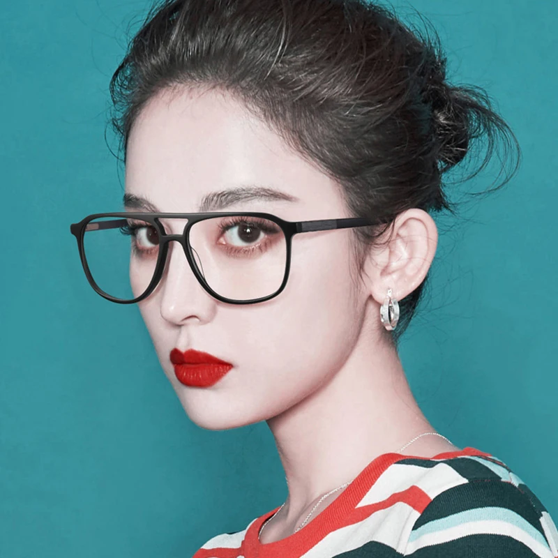 New unisex square Myopia glasses for men women pc frame glasses plain glasses Nearsighted Eyewear Glasses -1.0 -2.5 -1.5