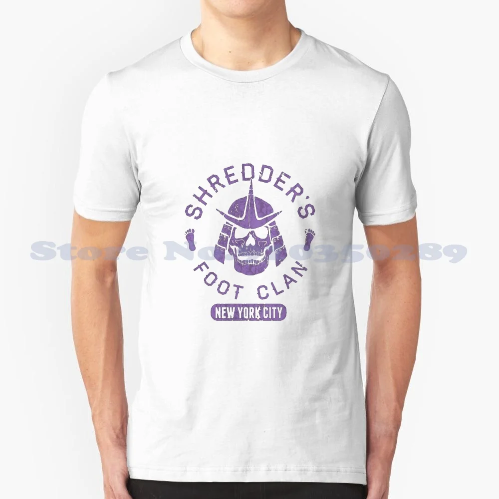 Bad Boy Club : Shredder'S Foot Clan 100% Cotton T-Shirt 80S Tv Biker Foot Clan Shredder Tv Shows