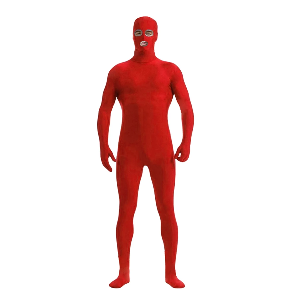 Zentai disfraces de cuerpo completo de LICRA para adultos, ropa de Cosplay, traje de piel, Catsuit, Disfraces de Halloween, mono Unisex