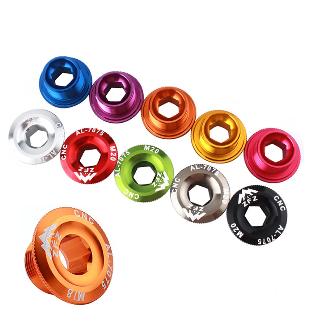 M15 M18 M20 Bicycle Accessories Bicycle Parts BB Bolt Aluminum Alloy Crank Bolt Cap Crank Cover Bicycle Bottom Bracket