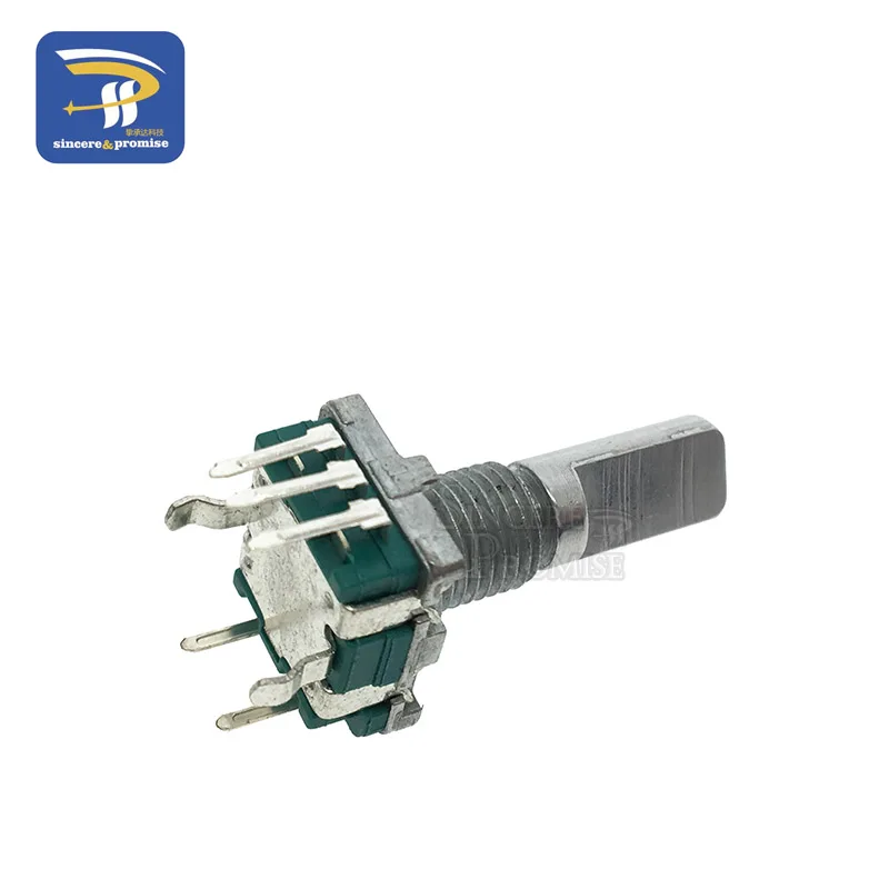 5PCS/LOT Half Rotary Encoder Code Switch/EC11/ Digital Potentiometer With Switch 5Pin Handle Length 20mm DIY