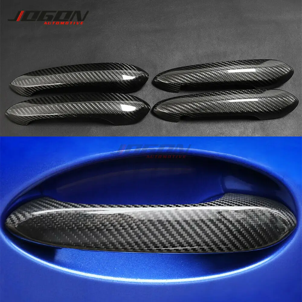 Dry Carbon Fiber Car Door Handle Cover Trim For BMW  3 Series G20 8 Series G14 G15 G16 X3 G01 X4 G02 X5 G05 X6 G06 X7 G07 F90 M8