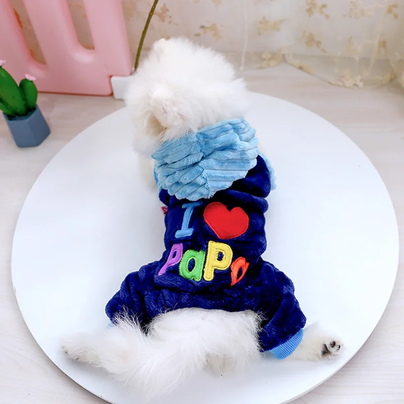 Petcircle Fashion I love papa and mama winter Pet Dog Clothes Clothing For Pet Small Large Dog Coat Winter Clothes Jackets