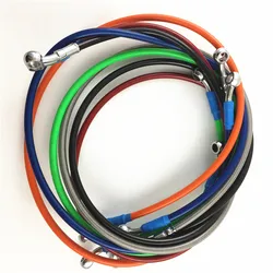 550mm Motorcycle Hydraulic Brake Hose Line Cable 10mm Banjo for Suzuki Kawasaki Yamaha honda Pipe Line Braided oil hose