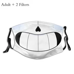 Sans Face-Masque buccal anti-poussière unisexe, couvre-bouche Undertale Frisk Toriel, récréation avec livre, protection, vaccination