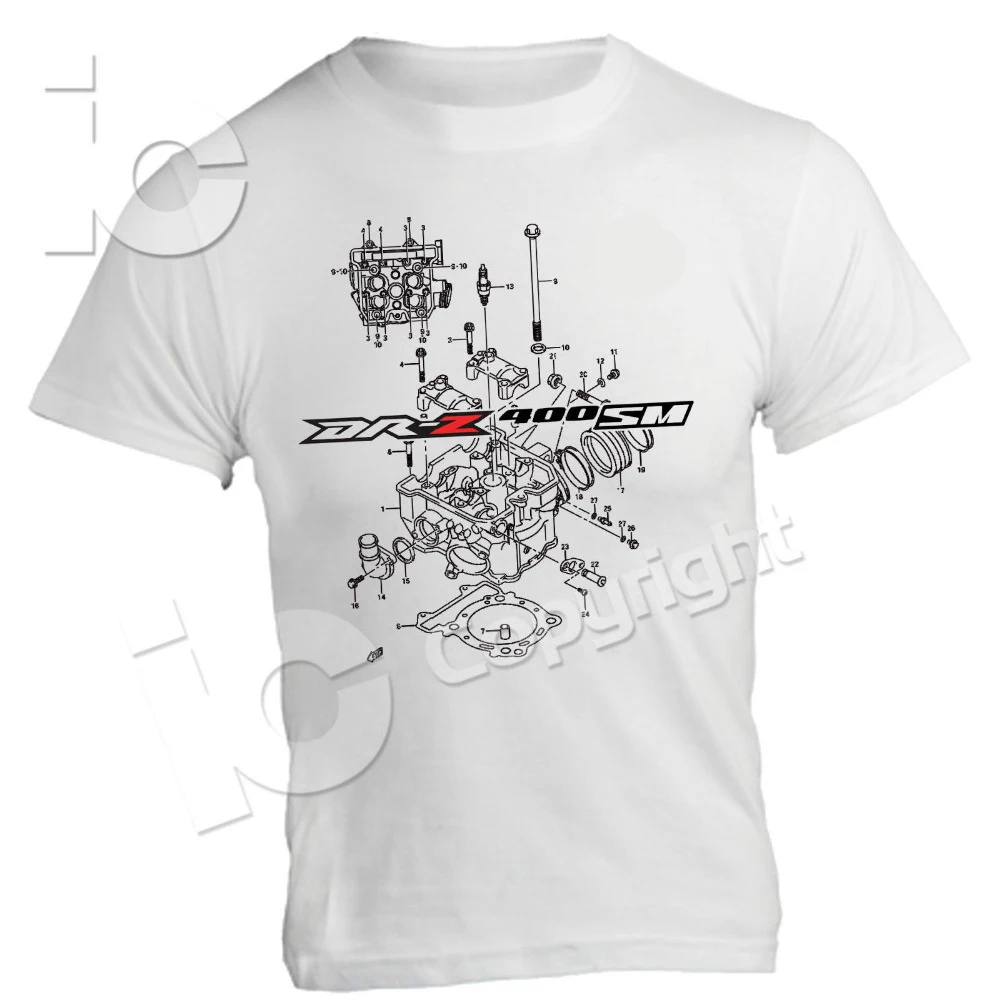 Motorcycle Motorrad T-Shirt Suz DRZ 400 Sm 400 Cross Supermotard Moto Racings Enduro Circuit