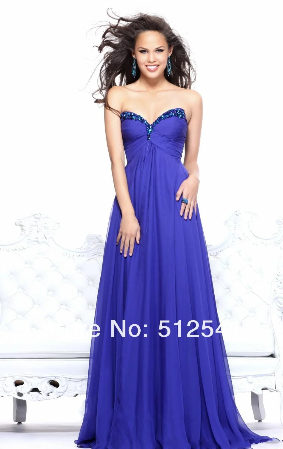 2019 melhor venda azul contas chiffon longo baile de formatura vestidos de festa vestido querida bainha strass ruffle vestidos de gala