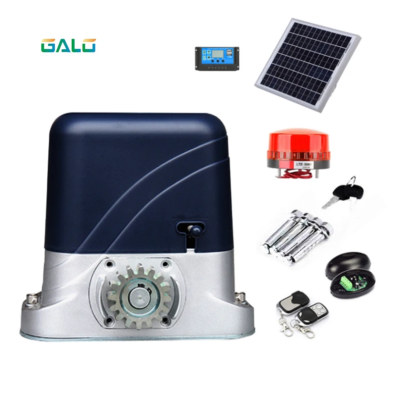 Residential 500KG Solar Duty Gear Closer System Electric Sliding Gate Opener /Sliding Door Motor Kit