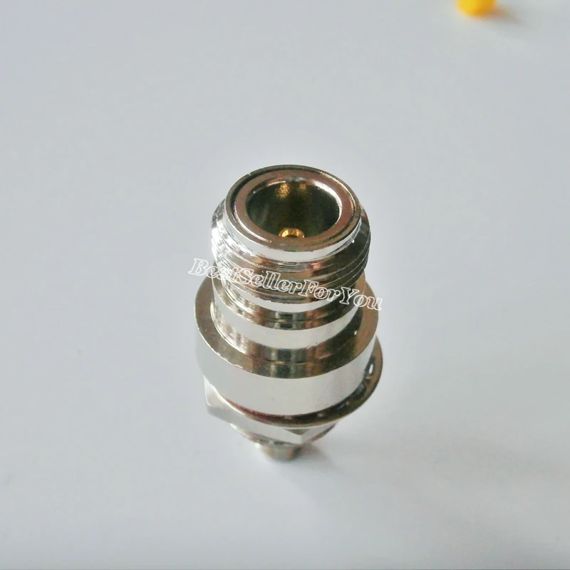1X N Female Jack With Nut Bulkhead To SMA Connector Female Adapter RF Connector
