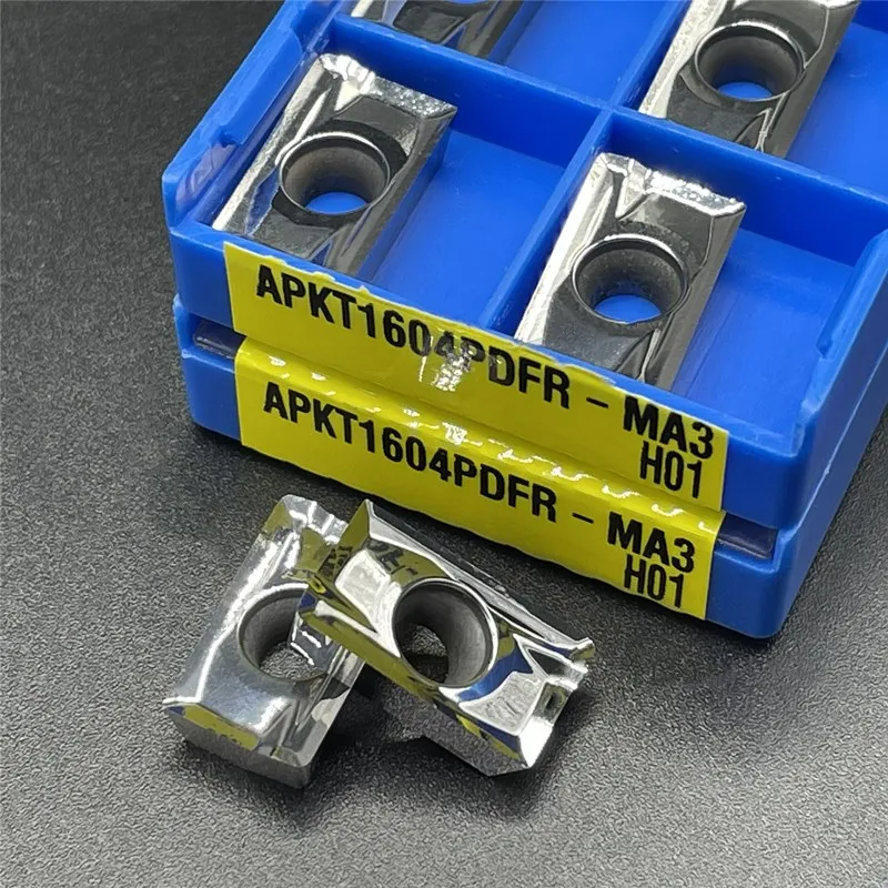 10 Pcs Carbide Insert APKT1604PDFR-MA3 H01 APKT 1604 PDFR ,CNC Lathe Tool, Suitable for Aluminum Processing