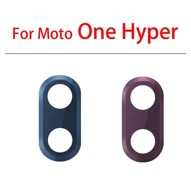 5Pcs，Rear Back Camera Glass Lens Cover For Moto One Zoom Fusion Plus Hyper Vision Macro With Adhesive Sticker